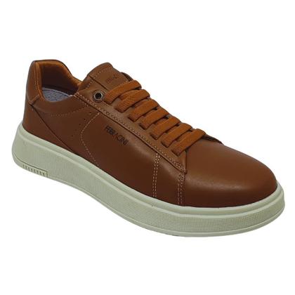 Imagem de Sapatênis Masculino Couro Confortavel Flatform Ferracini Logan Plataforma 