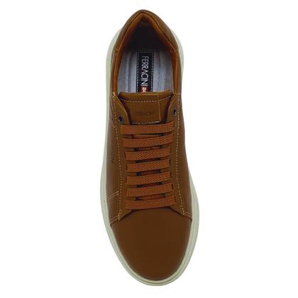 Imagem de Sapatênis Masculino Couro Confortavel Flatform Ferracini Logan Plataforma 