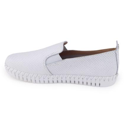 Imagem de Sapatênis Mocassim feminino Bottero 354306 Couro Slip On