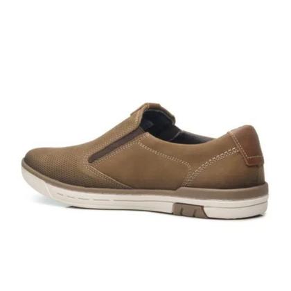 Imagem de Sapatênis Pegada Basic Slip On Couro Masculino Marrom