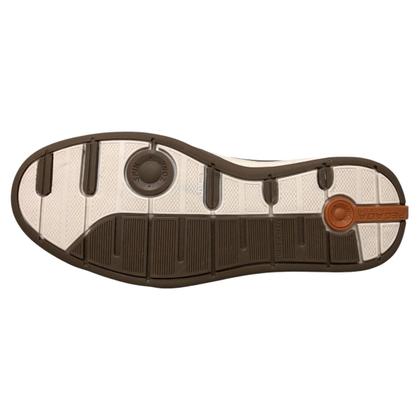Imagem de Sapatênis Pegada Masculino Couro Casual Zíper Lateral Areia