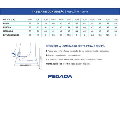 Imagem de Sapatênis Pegada Masculino em Couro Amortech Jeans Areia