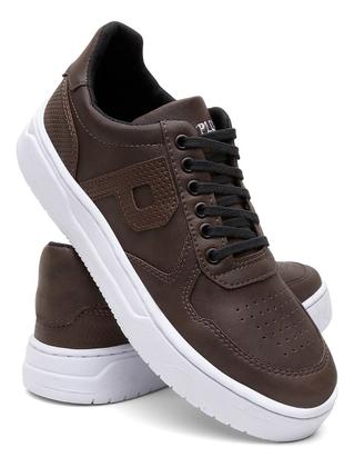 Imagem de Sapatênis Polo Plus Aumenta Altura Casual Com Solado Macio