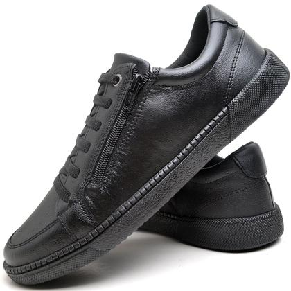 Imagem de Sapatênis Sapato Masculino C/ Zíper Slip On Confortável Macio