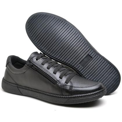 Imagem de Sapatênis Sapato Masculino C/ Zíper Slip On Confortável Macio