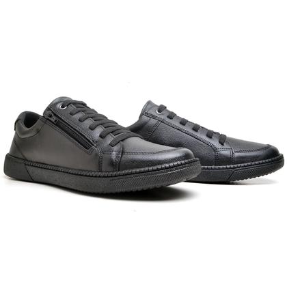 Imagem de Sapatênis Sapato Masculino C/ Zíper Slip On Confortável Macio