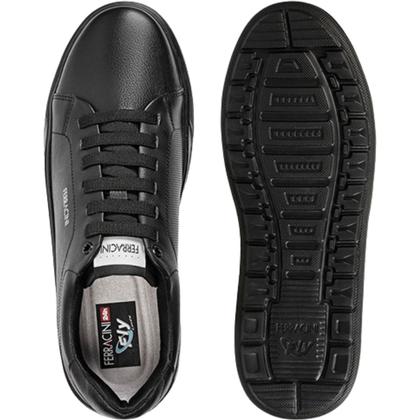 Imagem de Sapatênis Sense Masculino Casual Fly Couro Elástico 7781-683B Ferracini Preto