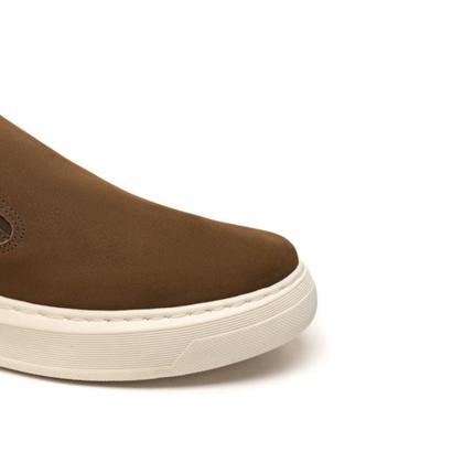 Imagem de Sapatênis  Slip On Couro Masculino Caramelo Cr147