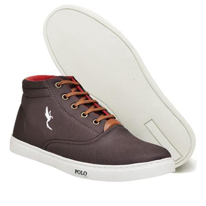 Imagem de Sapatenis Tenis Cano Alto Casual Masculino Botinha