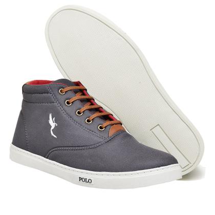 Imagem de Sapatenis Tenis Cano Alto Casual Masculino Botinha