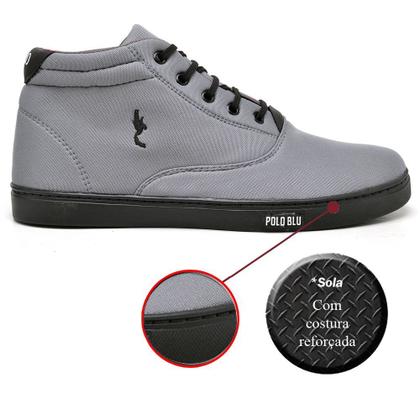 Imagem de Sapatenis Tenis Cano Alto Casual Masculino Botinha