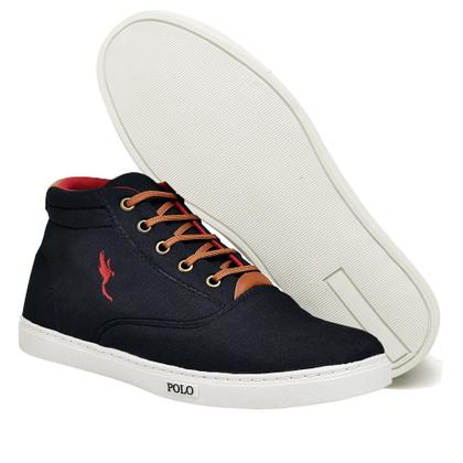 Imagem de Sapatenis Tenis Cano Alto Casual Masculino Botinha