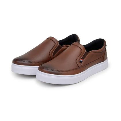 Imagem de Sapatenis Tênis Masculino Casual Iate Slip On Mocassim Leve Confortável Fechamento Elastico Parra Boots
