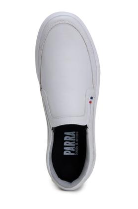 Imagem de Sapatênis Tênis Masculino Mocassim Slip On Branco Calça Fácil Super Confort Solado Borracha