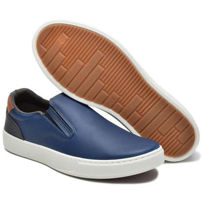 Imagem de Sapatênis Tênis Slip On Masculino Calce Facil Com Palmilha Gel e Carteira 1003