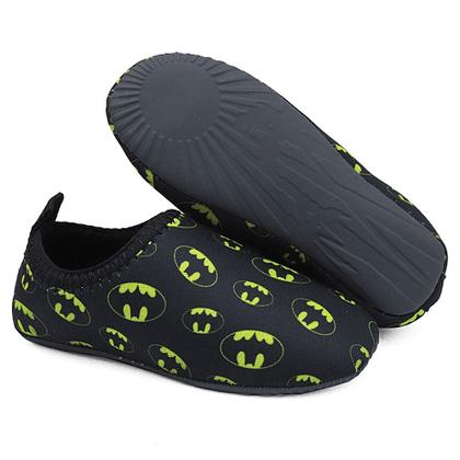 Imagem de Sapatilha Acqua Infantil Tecido Menino Estampa Batman Calce Fácil Confortável