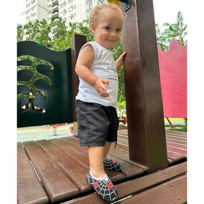 Imagem de Sapatilha Antiderrapante Infantil Aranha Meia, Magicc S107