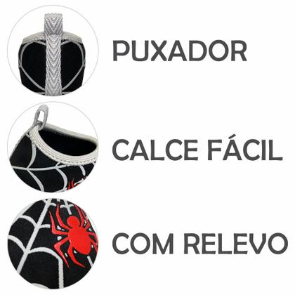 Imagem de Sapatilha Antiderrapante Infantil Aranha Meia, Magicc S107