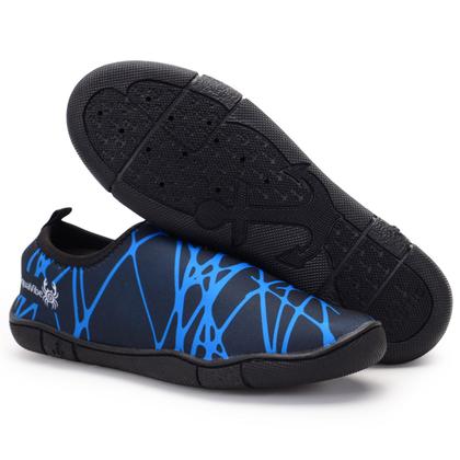 Imagem de Sapatilha Aquática Masculina Neoprene AquaVibe Antiderrapante Calçado Trilha Pesca Mergulho Jet Ski Surf Drenagem e Secagem Rápida Hibrido Leve