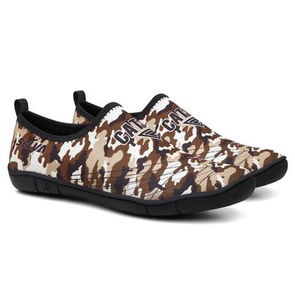 Imagem de Sapatilha Aquatica Masculina Neoprene Camuflada Selva Militar CATPRO Pesca Trilha Aventura Rio Top Nautica Cachoeira Rios Antiderrapante Segura