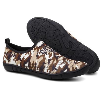 Imagem de Sapatilha Aquatica Masculina Neoprene Camuflada Selva Militar CATPRO Pesca Trilha Aventura Rio Top Nautica Cachoeira Rios Antiderrapante Segura