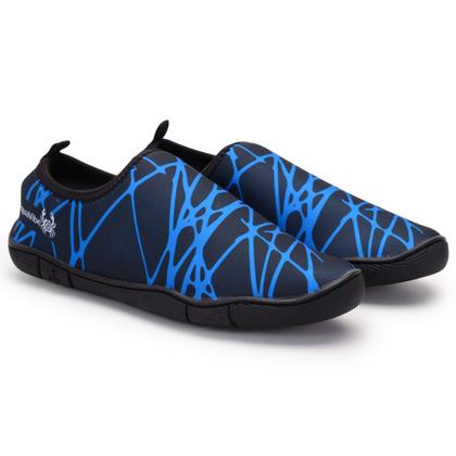 Imagem de Sapatilha Aquatica Masculina Neoprene Solado Borracha Antiderrapante Nautica Secagem Rapida Leve Pesca Hibrido Trilha Piscina Cachoeiro Rio Pedras