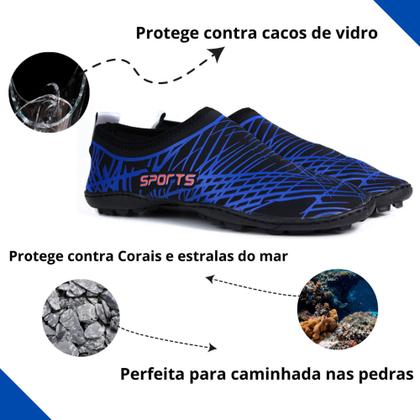 Imagem de Sapatilha Aquatica Nautica Neoprene Unissex costurada