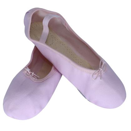 Imagem de Sapatilha Ballet Lona Solado Dividido Rosa Infantil
