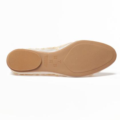 Imagem de Sapatilha Belluno Bico Redondo Tela Bordada