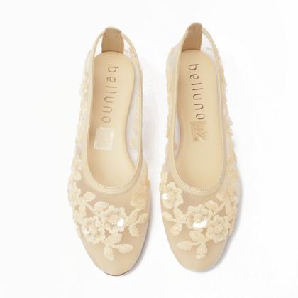 Imagem de Sapatilha Belluno Bico Redondo Tela Bordada