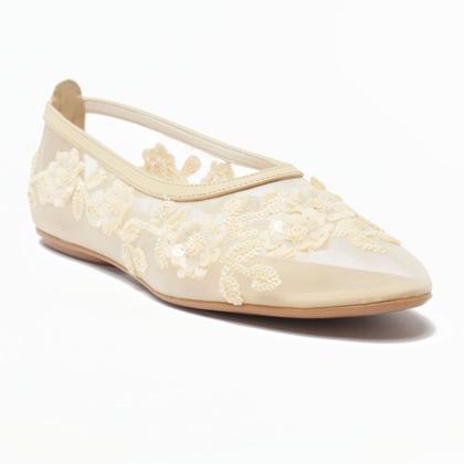 Imagem de Sapatilha Belluno Bico Redondo Tela Bordada