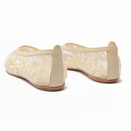 Imagem de Sapatilha Belluno Bico Redondo Tela Bordada