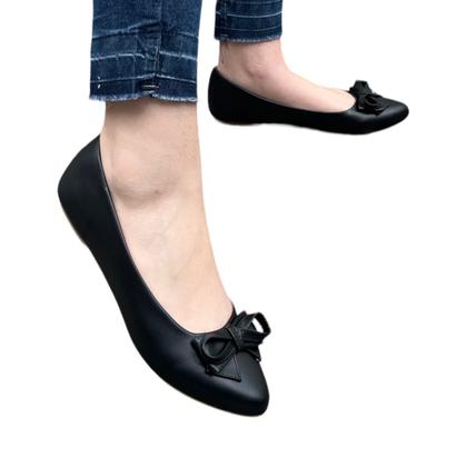 Imagem de Sapatilha Bico Fino Com Laço Acabamento Fosco Comfort Feminino