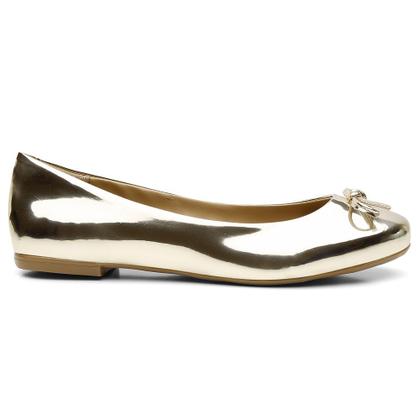 Imagem de Sapatilha Bico Redondo Leticia Alves Lisa Basica com Detalhe Laço Pequeno