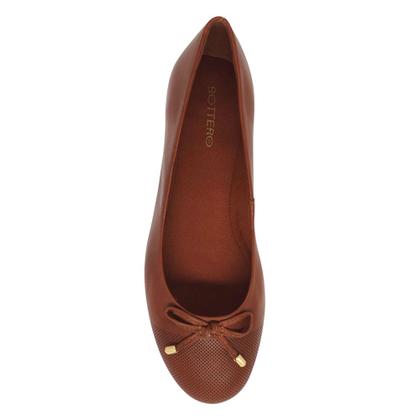 Imagem de Sapatilha Bottero Couro Bico Redondo Laço Frontal 353601