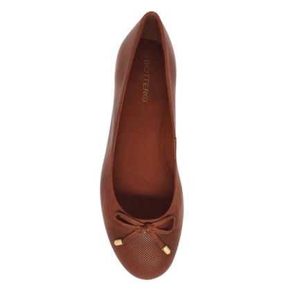 Imagem de Sapatilha Bottero Couro Bico Redondo Laço Frontal 353601