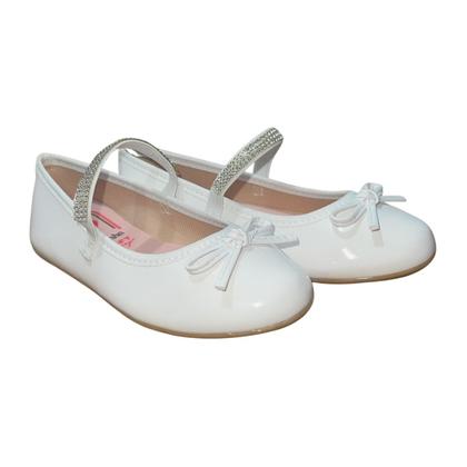 Imagem de Sapatilha Casual de Tira Infantil Menina Molekinha 2502.1002 Branco Verniz