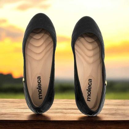 Imagem de Sapatilha Casual Feminina Moleca Com salto Anabela Ref: 5156864