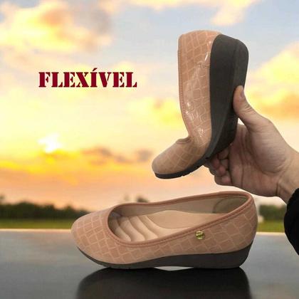 Imagem de Sapatilha Casual Feminina Moleca Com salto Anabela Ref: 5156864