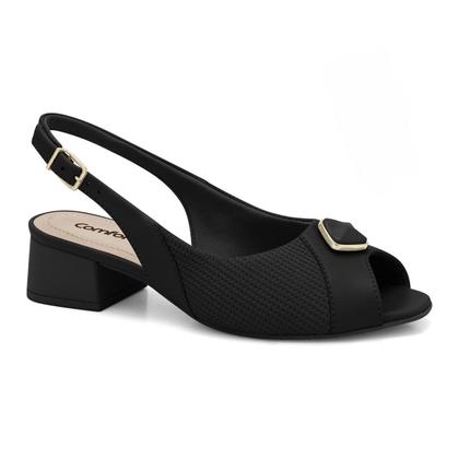 Imagem de Sapatilha comfortflex mary jane salto bloco slingback