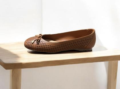 Imagem de Sapatilha Couro Caramelo Bico Redondo Bottero 361607