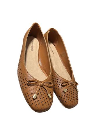 Imagem de Sapatilha Couro Caramelo Bico Redondo Bottero 361607