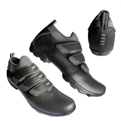 Imagem de Sapatilha De Ciclismo Bike Unissex New Fox Terrain Pro Refletiva MTB Pedal Preto