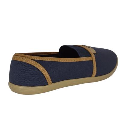 Imagem de Sapatilha de Pano Moleca com Elástico Confort Marinho