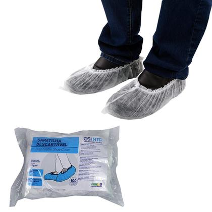 Imagem de Sapatilha Descartável com Elástico - 1 Pacote com 100 Un
