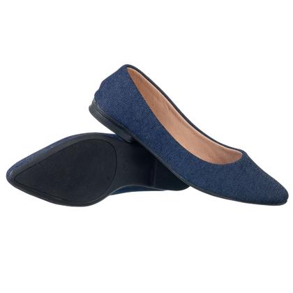 Imagem de Sapatilha Feminina Bico Fino Verniz Lisa