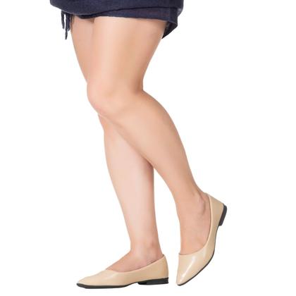 Imagem de Sapatilha Feminina Bico Fino Verniz Lisa