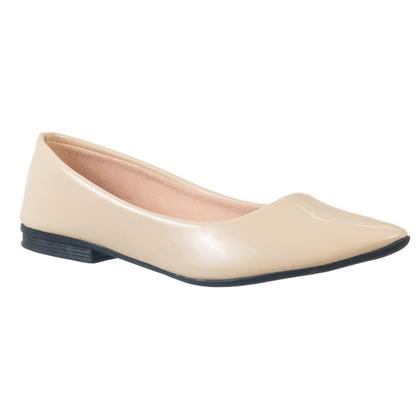 Imagem de Sapatilha Feminina Bico Fino Verniz Lisa