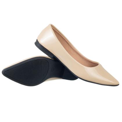 Imagem de Sapatilha Feminina Bico Fino Verniz Lisa