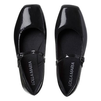 Imagem de Sapatilha feminina bico quadrado boneca com fivela casual lolla maria